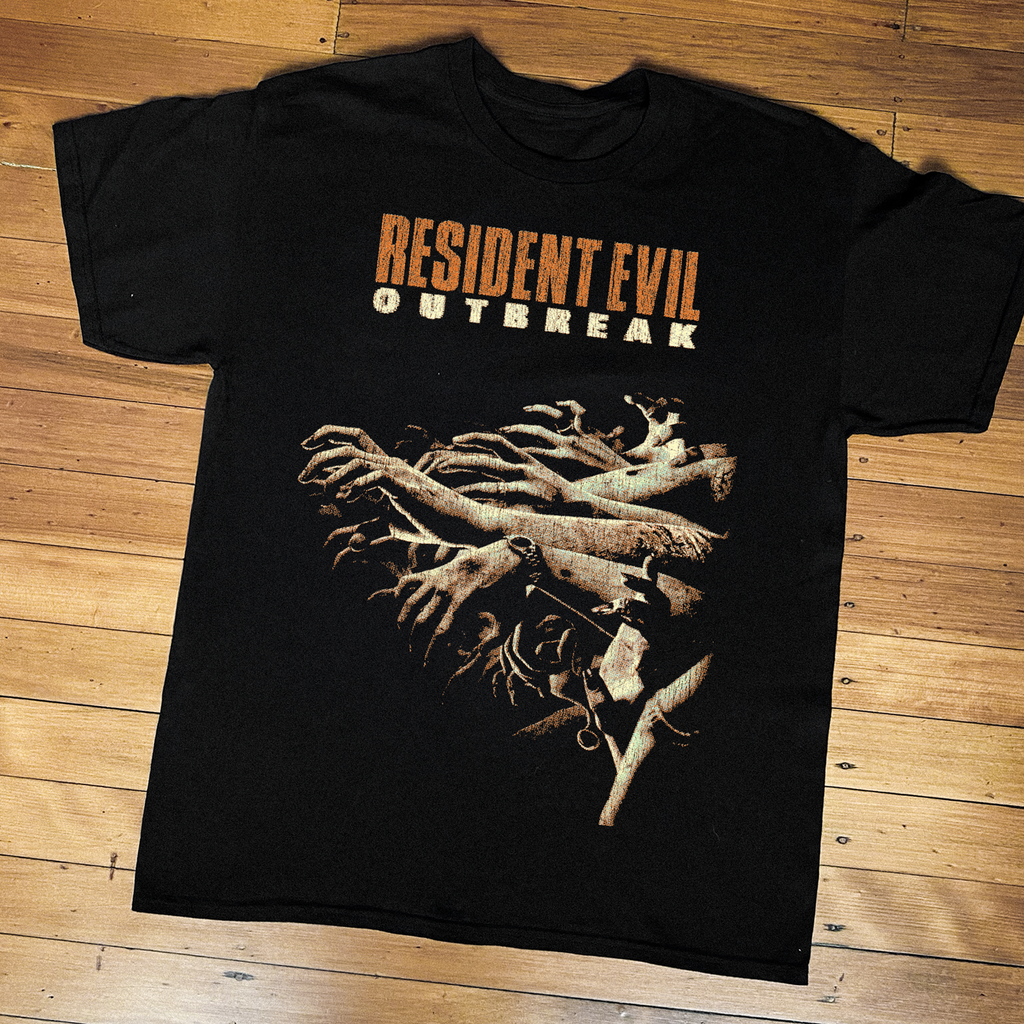 03 Resident Evil Outbreak Ps2 Black T-Shirt