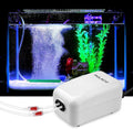 Dual Outlet Aquarium Air Pump Quiet Oxygen Pump Kit 10–100 Gallon