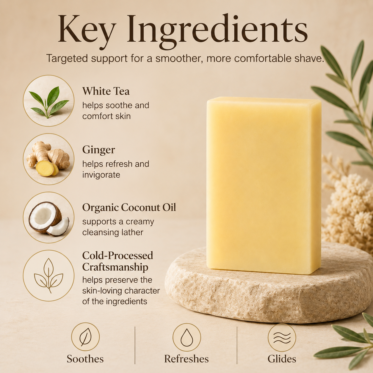 White Tea + Ginger Shave Bar