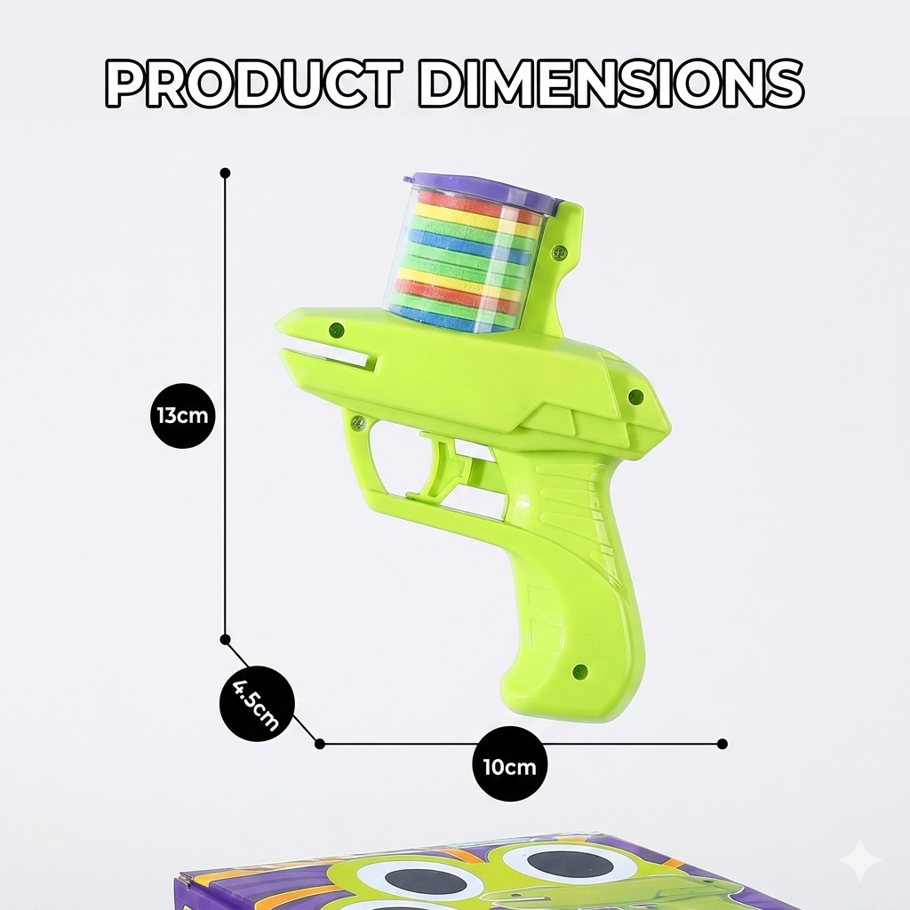 2-in-1 Disc Bullet Launcher Toy
