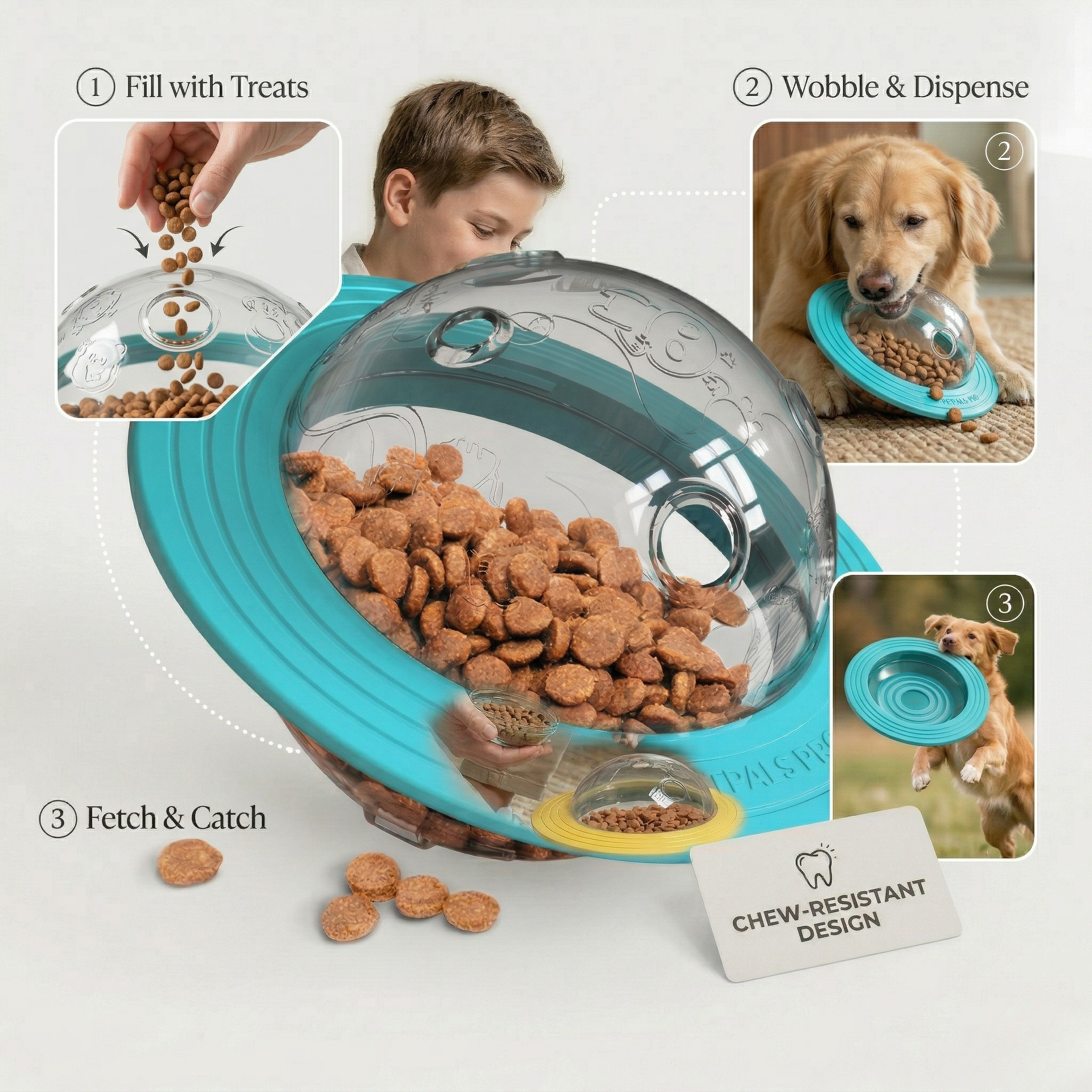 OrbitIQ 3-in-1 Interactive Dog Toy