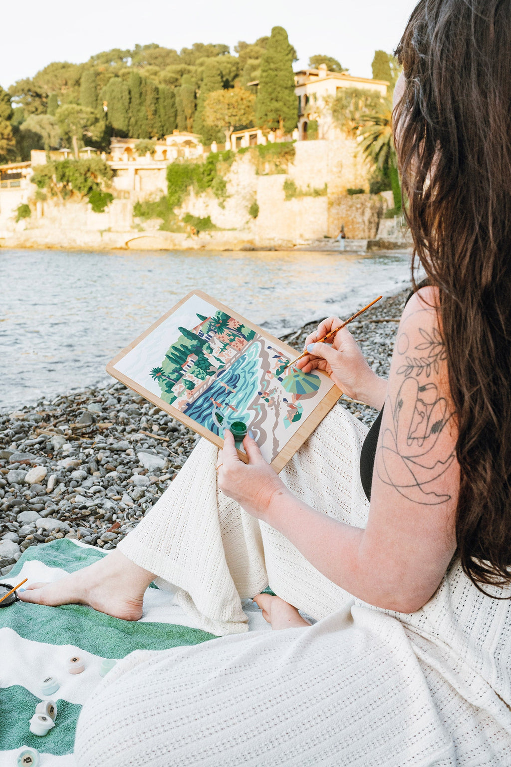 Riviera Romp | 8x10 paint-by-number kit