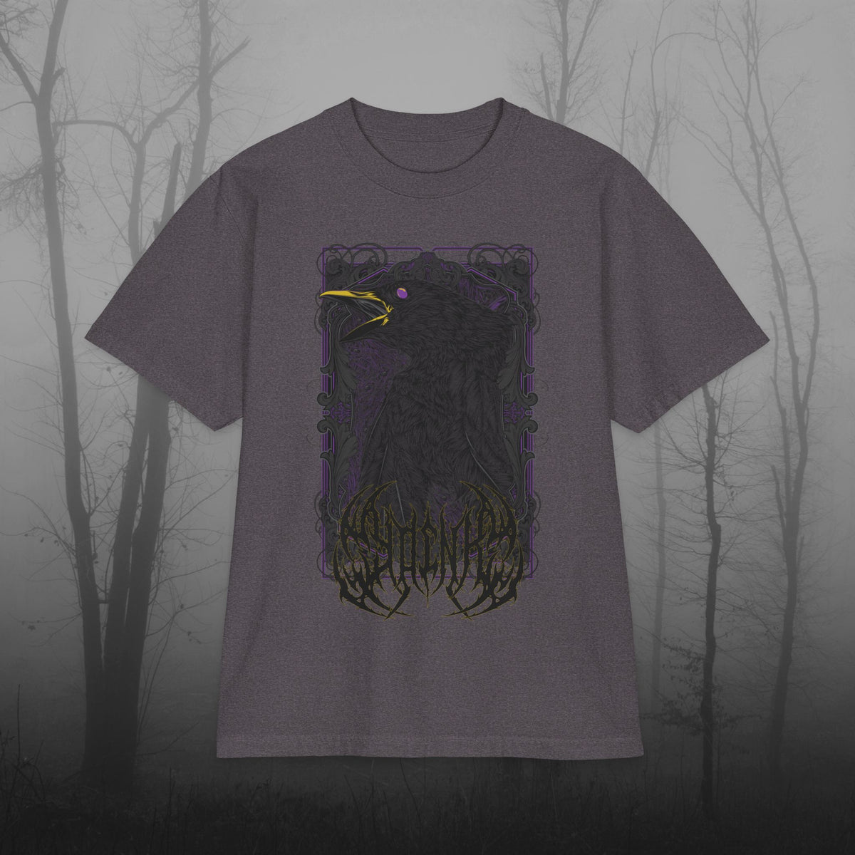 Yoink Doom Crow Tee — Heavyweight Oversized Cotton Tee