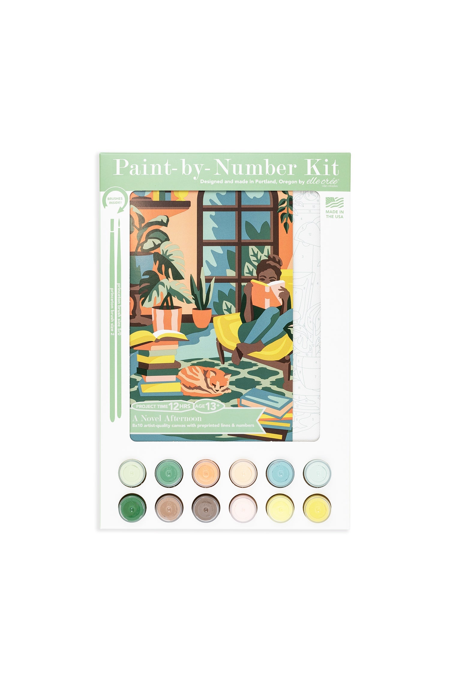 A Novel Afternoon | 8x10 paint-by-number kit