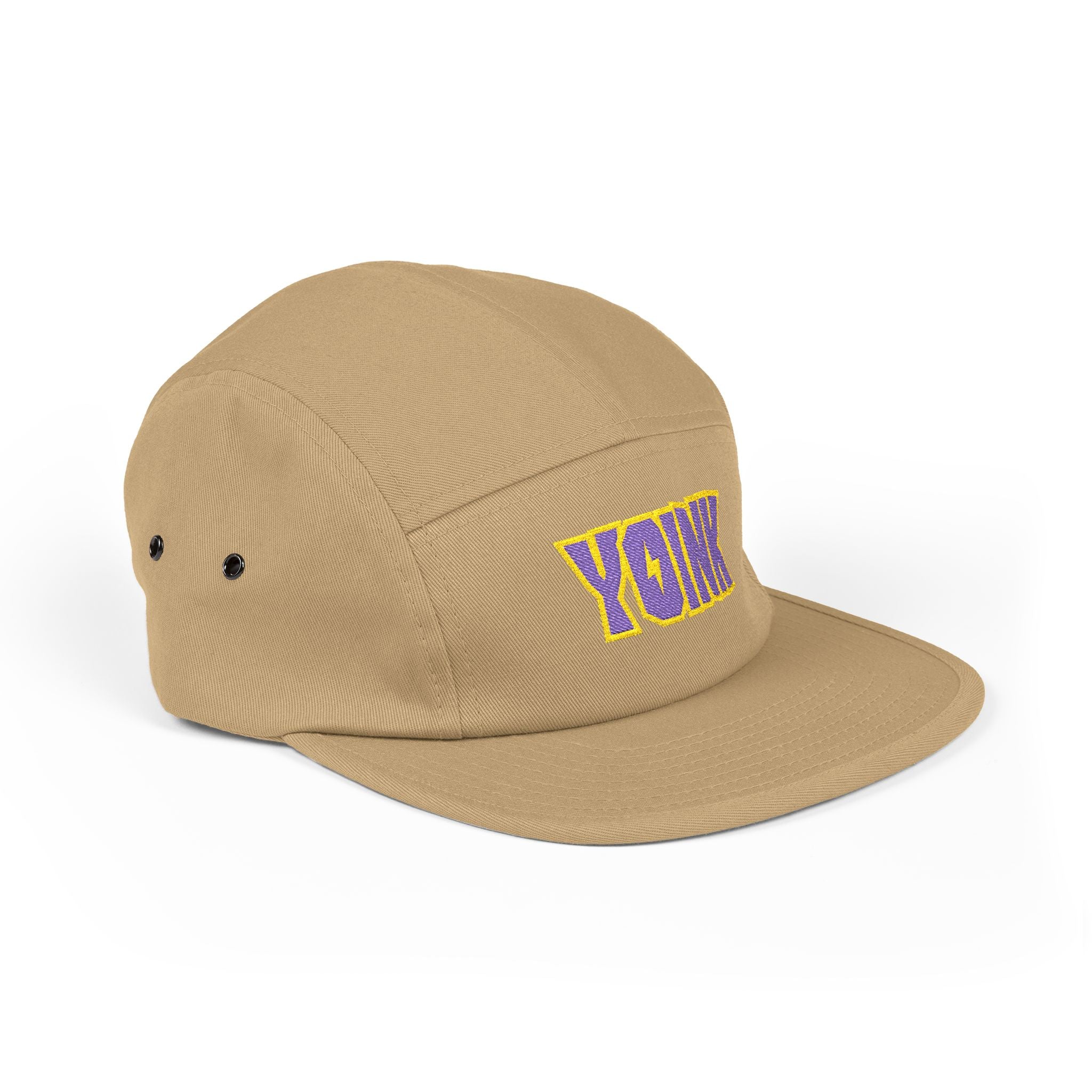 Yoink Embroidered 5-Panel Cap — Casual Streetwear Hat