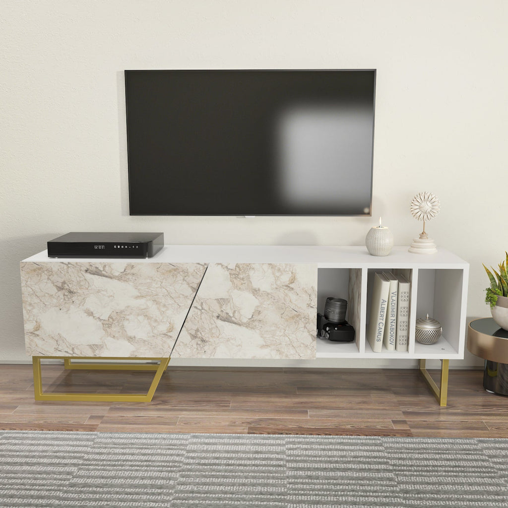 Linossa 59" Modern TV Stand Media Console fits TVs up to 65"
