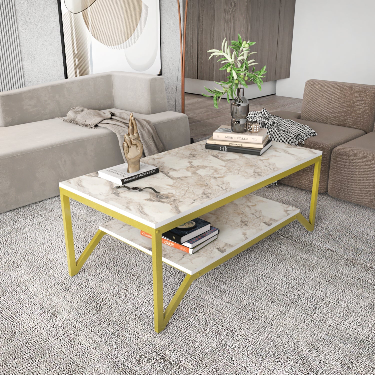 Flora & Zenas Living Room Table Set