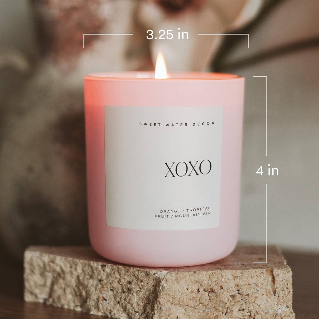 Happy Birthday Soy Candle - Pink Matte Jar - 15 oz (Vanilla Buttercream)