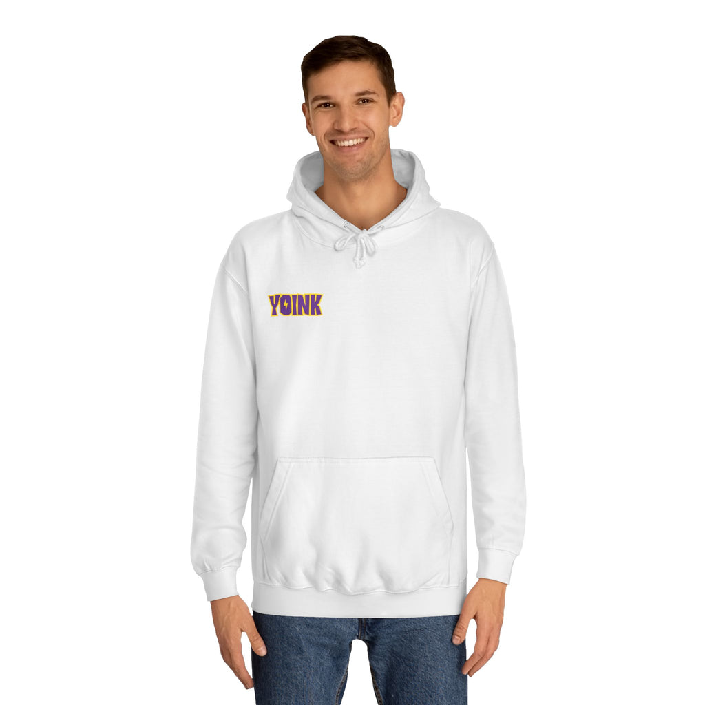 Yoink College Hoodie — Cute Mascot Cartoon Duck Graphic Pullover