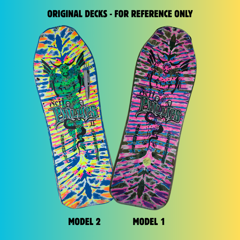 Jeff Phillips TIE DYE DEMON Limited Edition, HAND-PAINTED Deck (1 of 20) (PRE-ORDER, APRIL 2027)