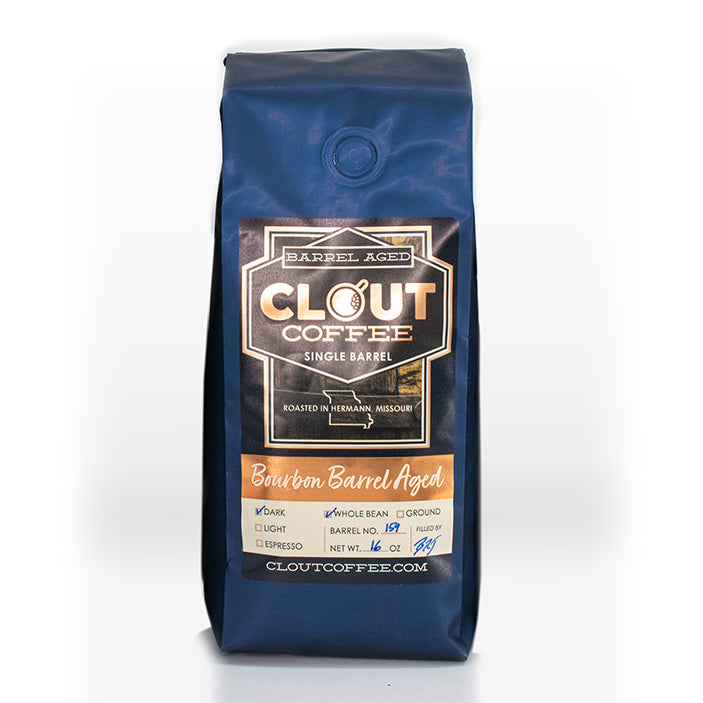 Bourbon Barrel Aged Colombian Coffee, 16oz