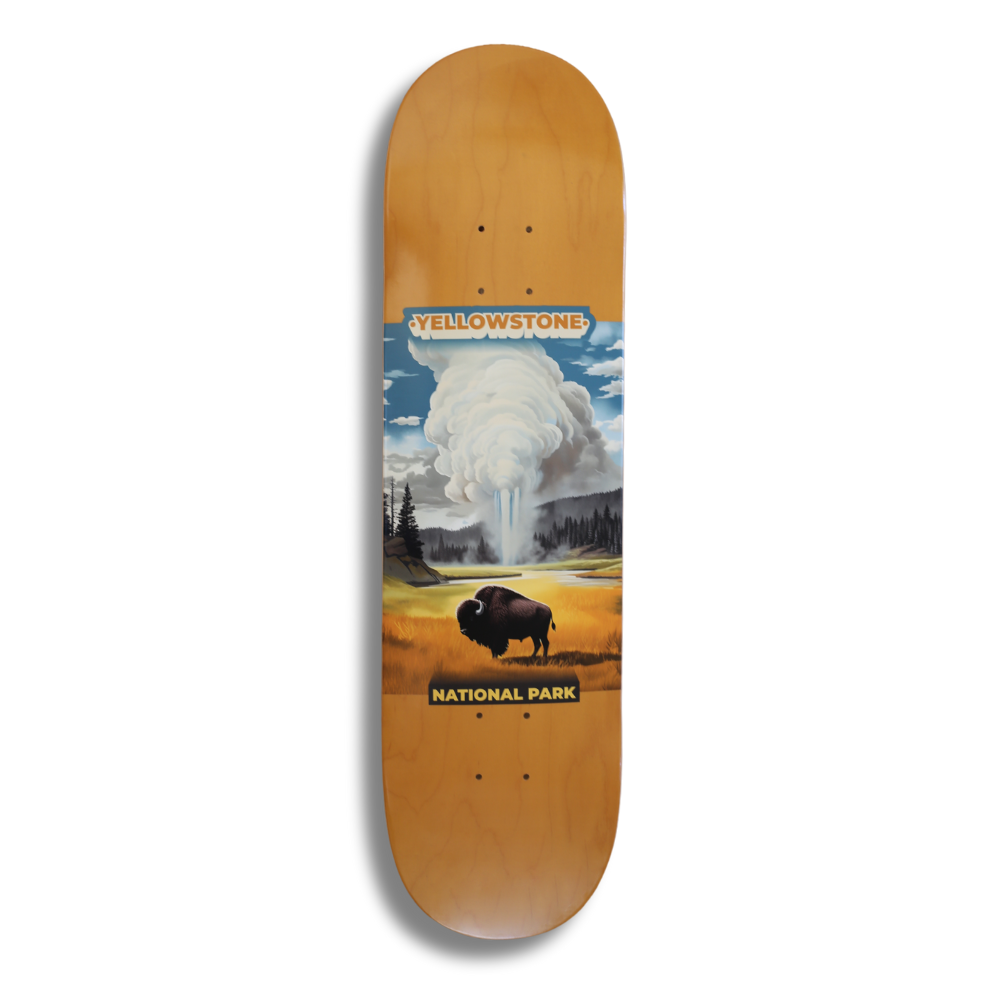 Yellowstone National Park Skateboard Deck 8.25"