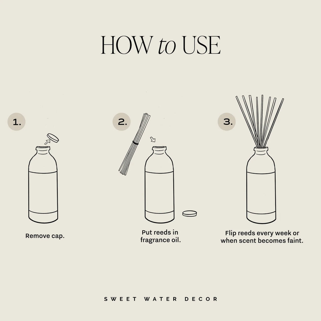 Island Air Tinted Glass Jar Reed Diffuser