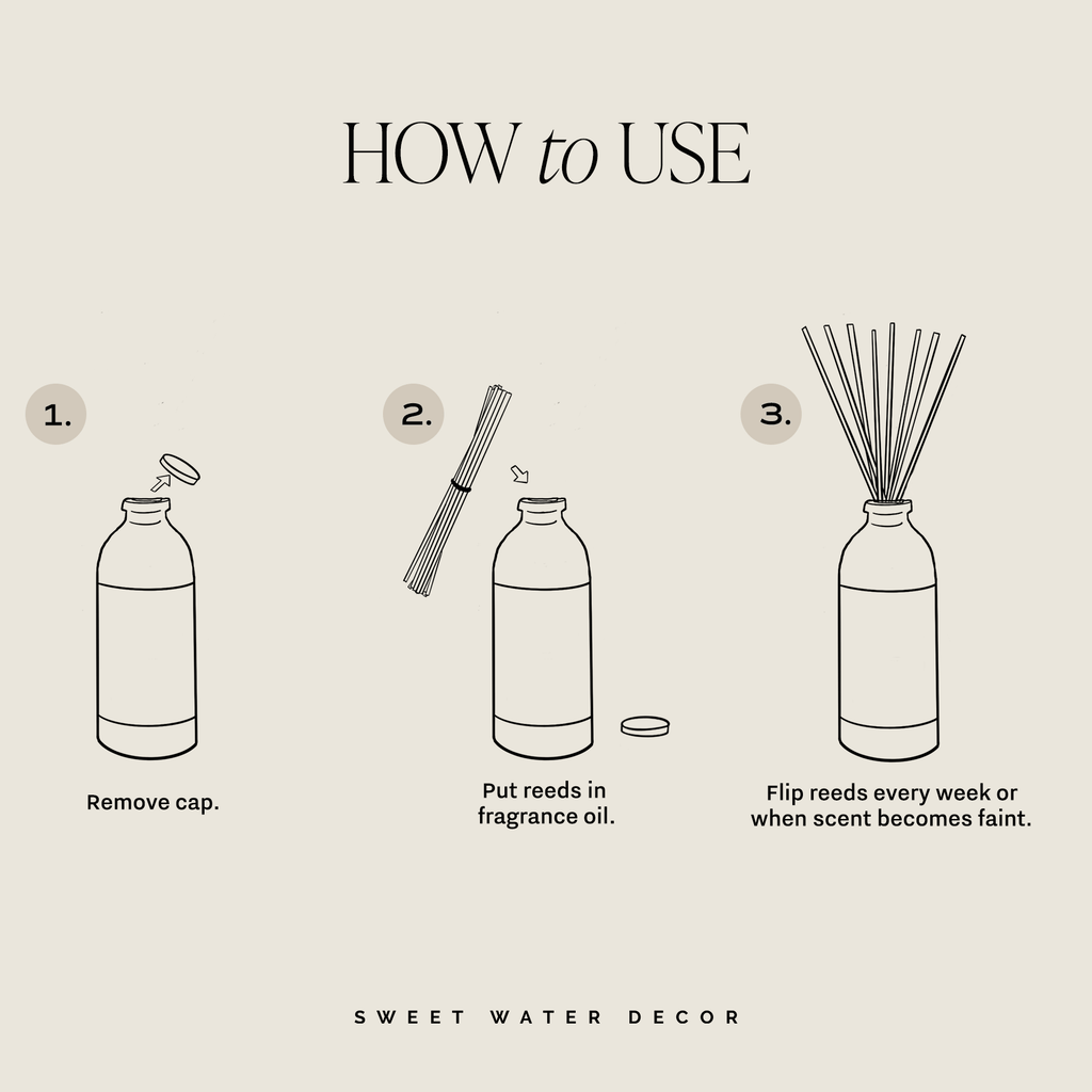 Pumpkin Spice Amber Tinted Glass Jar Reed Diffuser