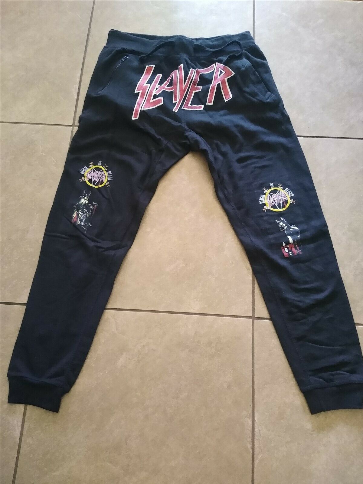 SLAYER - Reign in Blood Joggers/Zipper Pant ~Never Worn~ L XL XXL XXXL