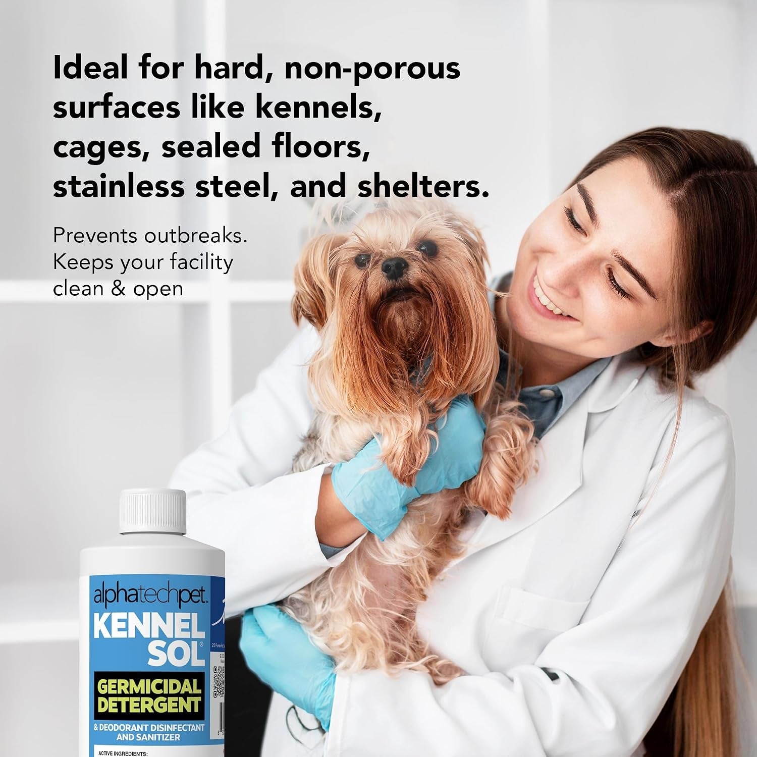 KennelSol Dog Crate Cleaner & Disinfectant | EPA-Registered Parvo Cleaner 16 oz