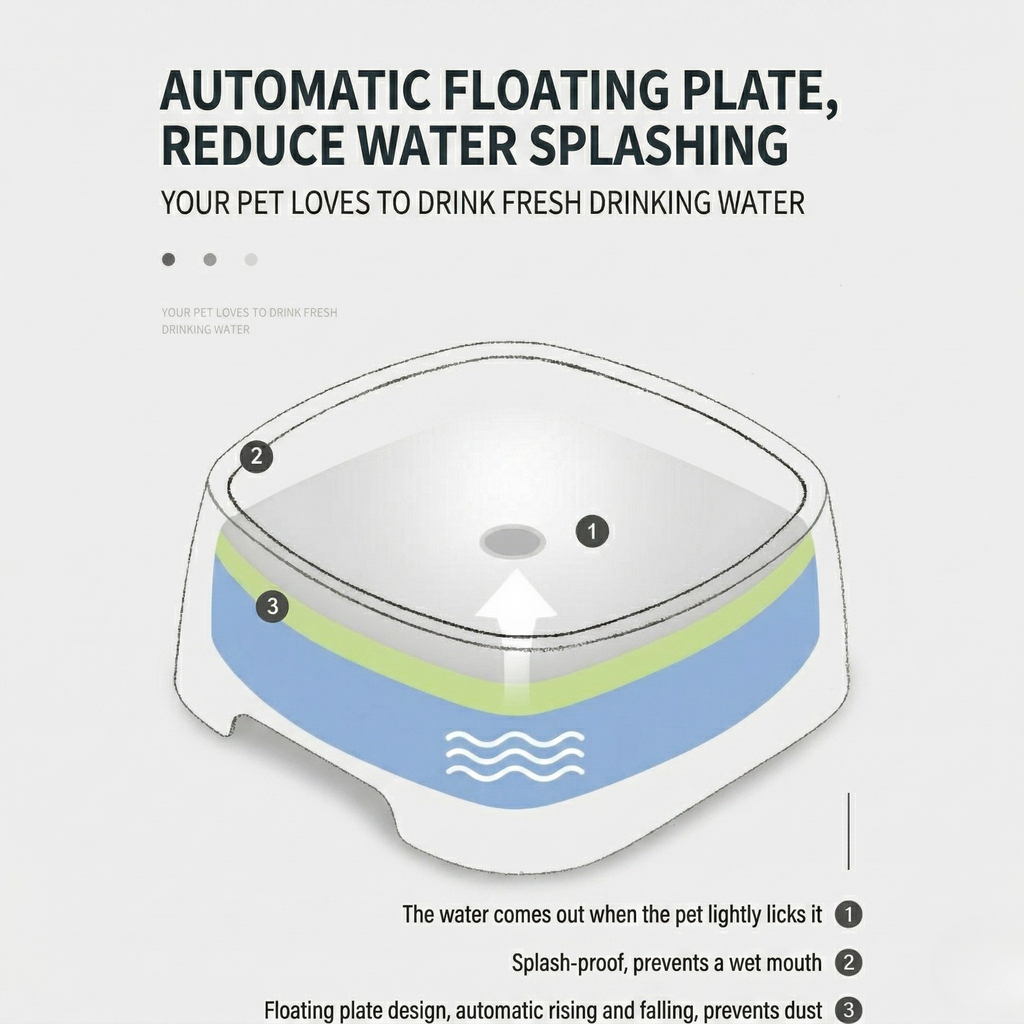 Floating Plate Water Feeder Bowl