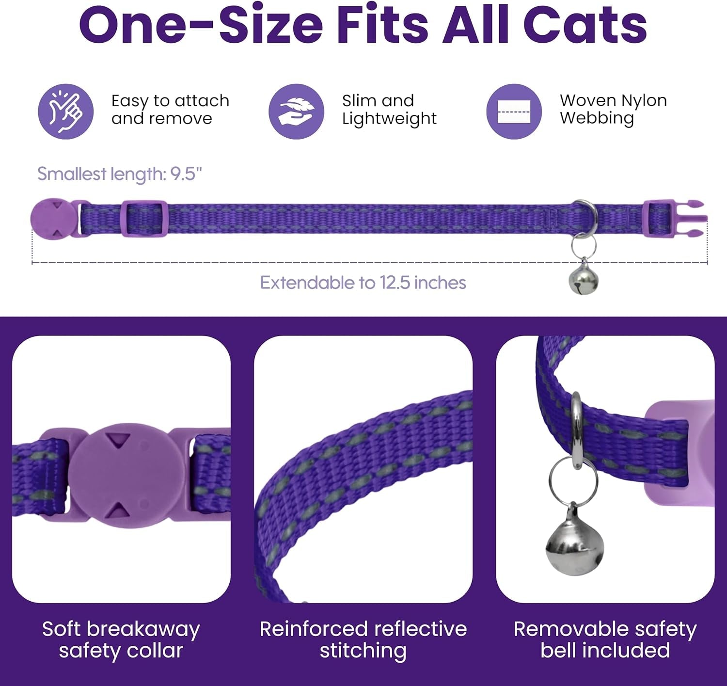 Cat Calming Collar Plus Breakaway Pheromone Collar for Stress Relief