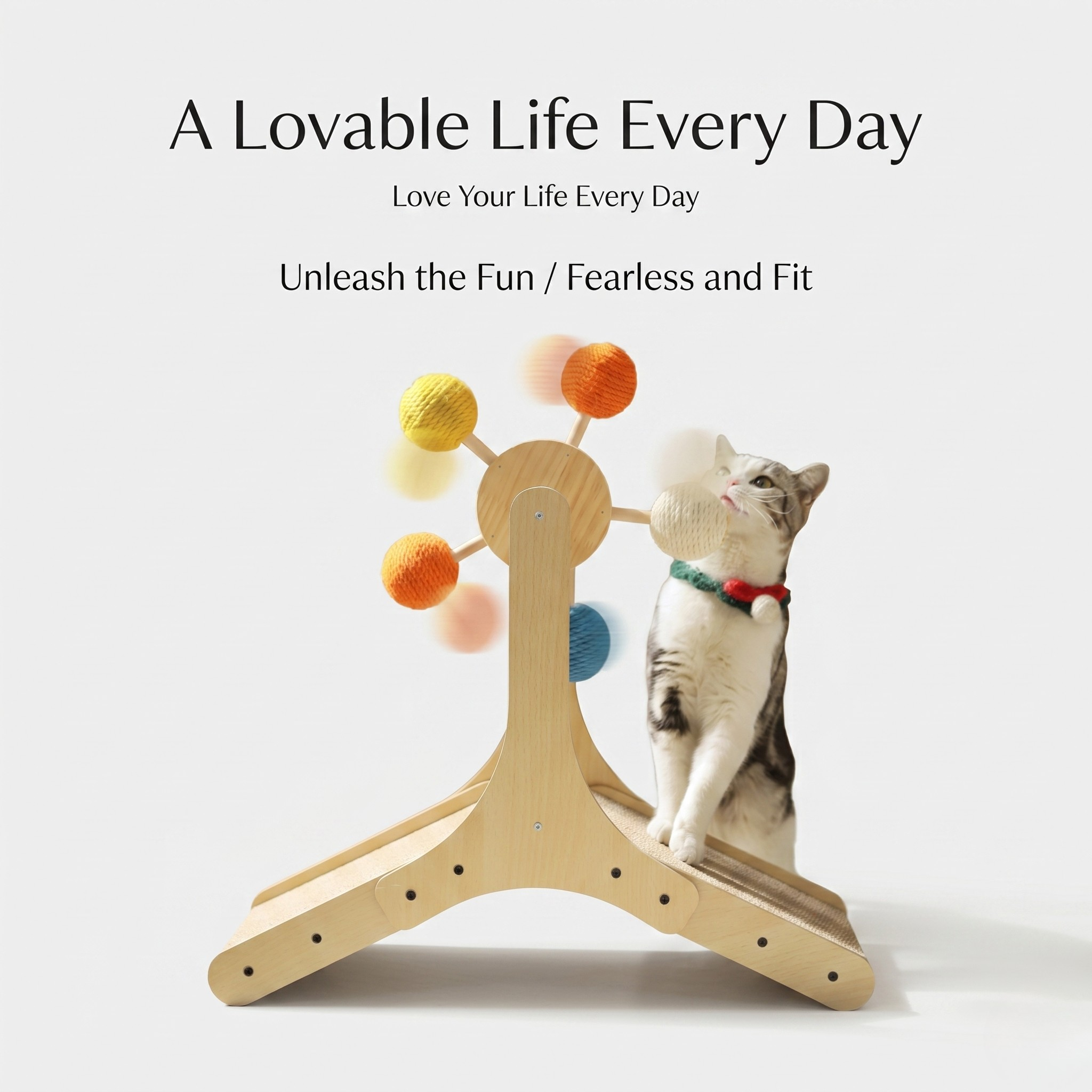 Interactive Ferris Wheel Cat Scratcher