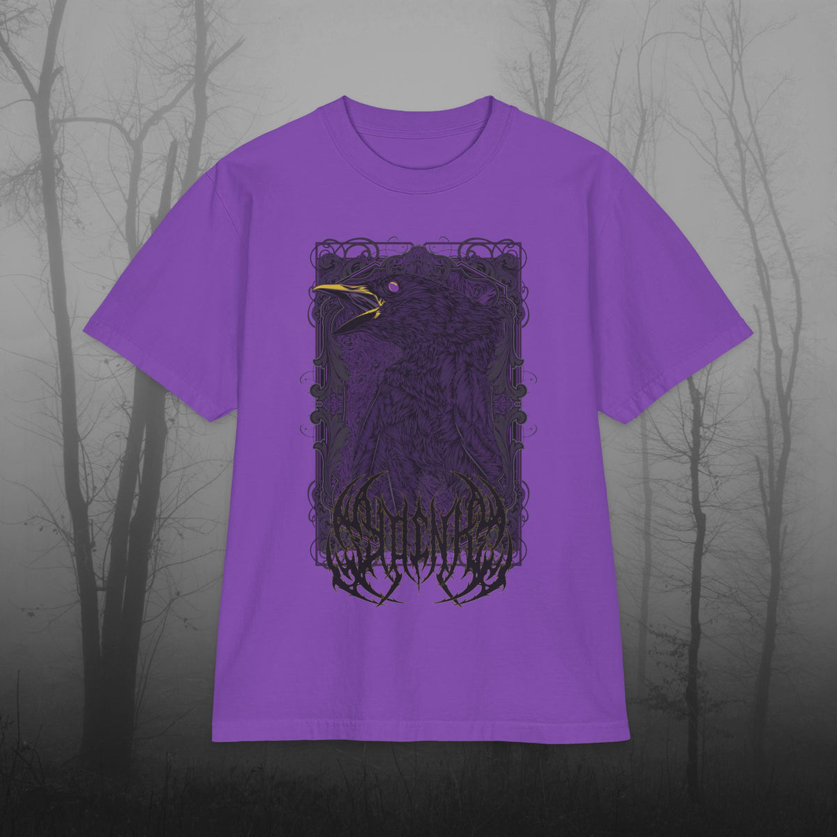 Yoink Doom Crow Tee — Heavyweight Oversized Cotton Tee