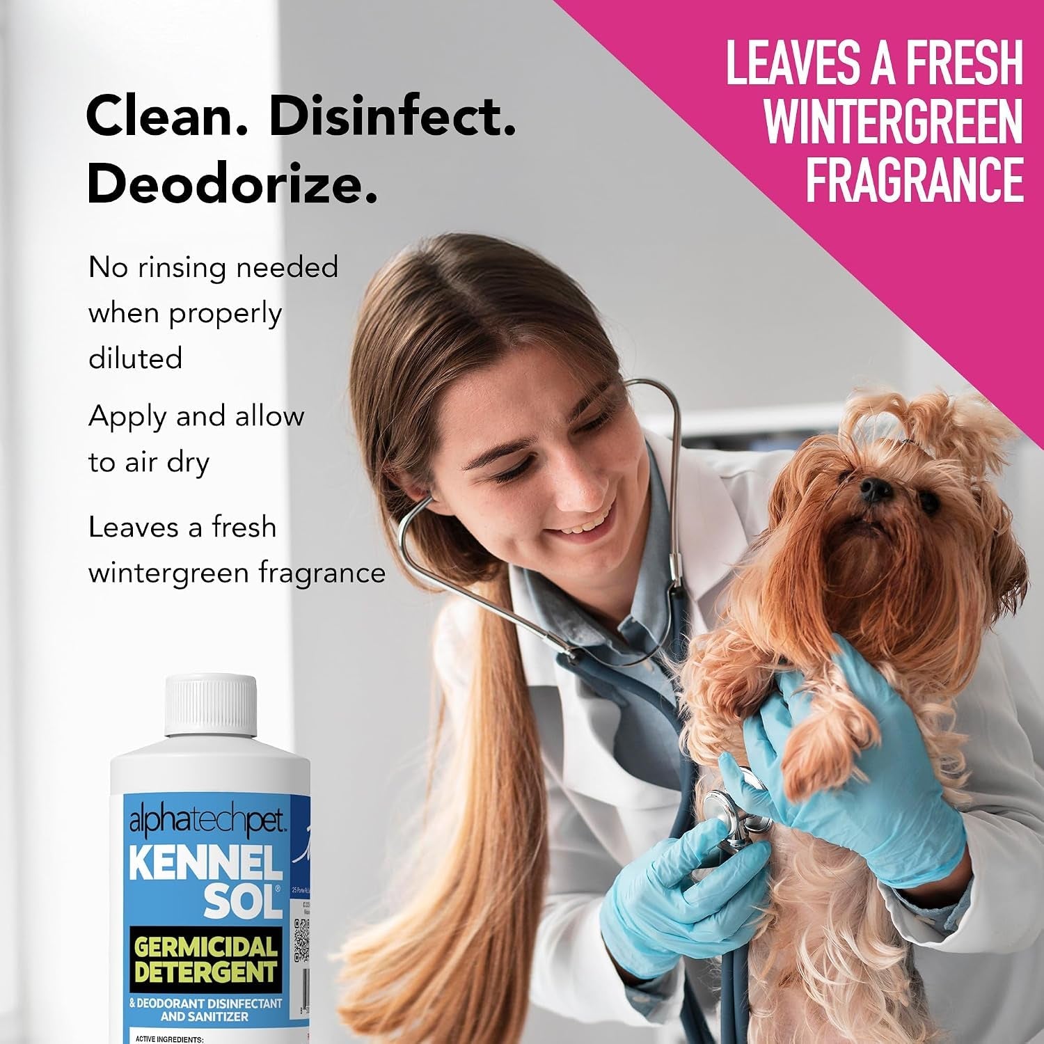 KennelSol Dog Crate Cleaner & Disinfectant | EPA-Registered Parvo Cleaner 16 oz