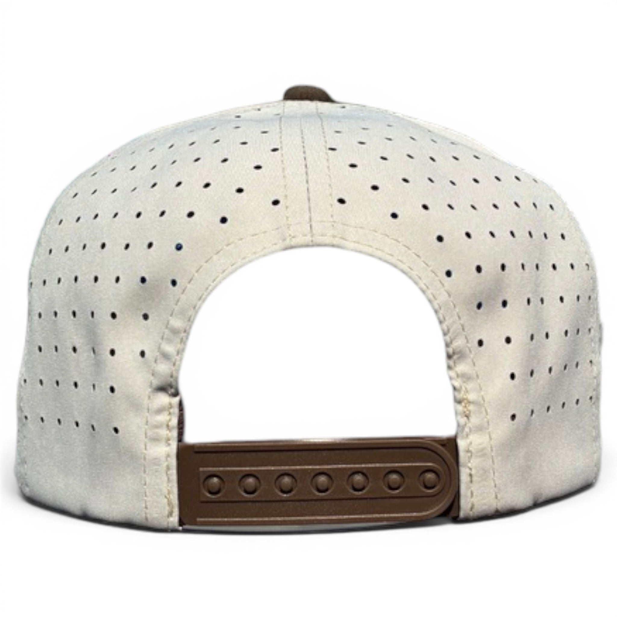 Longhorn Golf Hat | Snapback Cap | Built-in Magnetic Ball Marker Holder + Marker Included | Adjustable Tan Bull Skull
