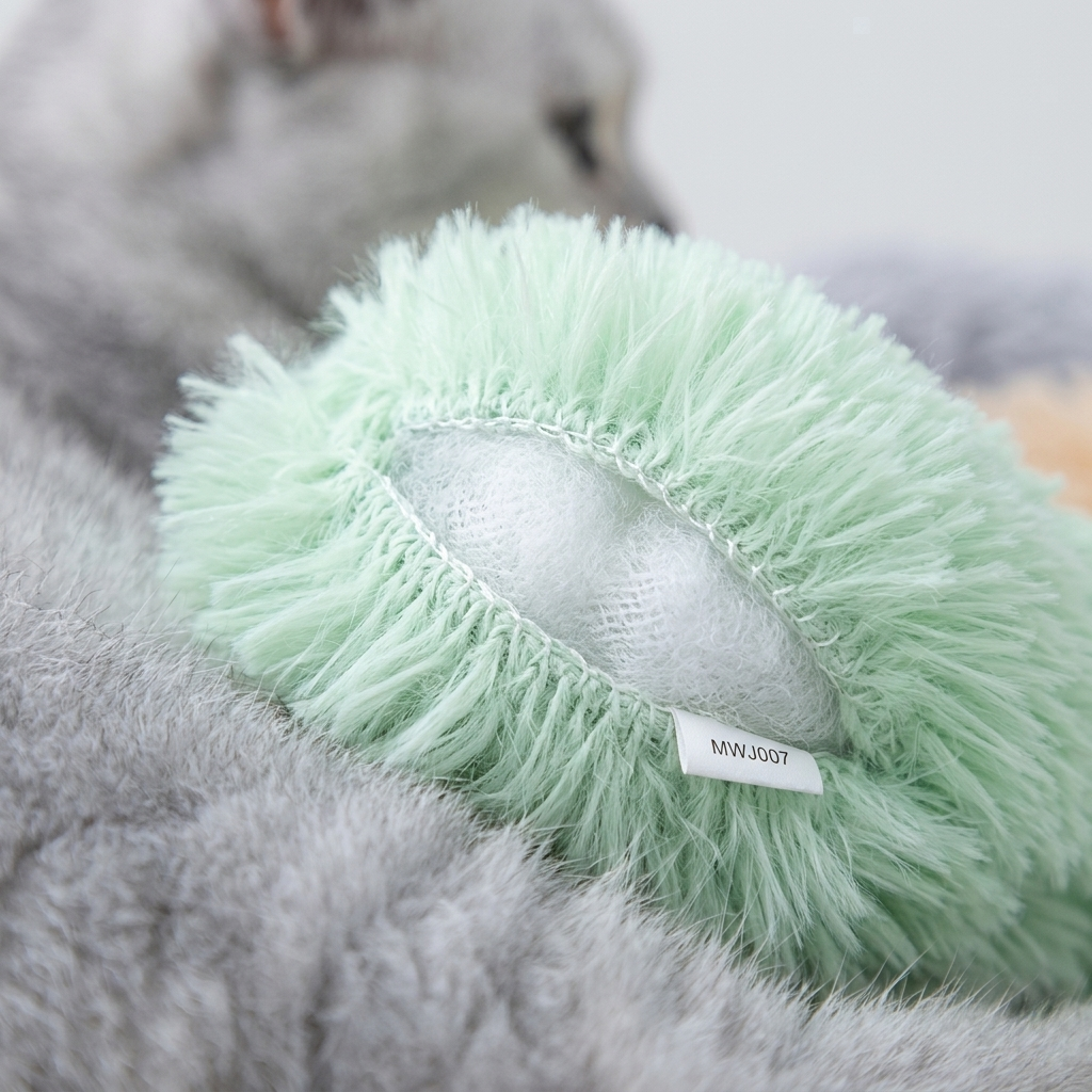 Interactive Catnip Plush Pillow