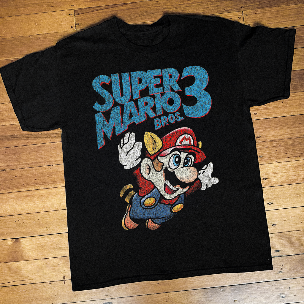 88 Super Mario Bros. 3 Nes Black T-Shirt