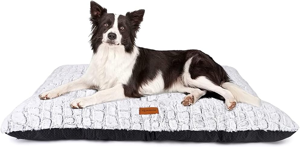 Dog Crate Bed Pad Soft Plush Washable Kennel Mat Anti Slip 24x18 For Small Dogs