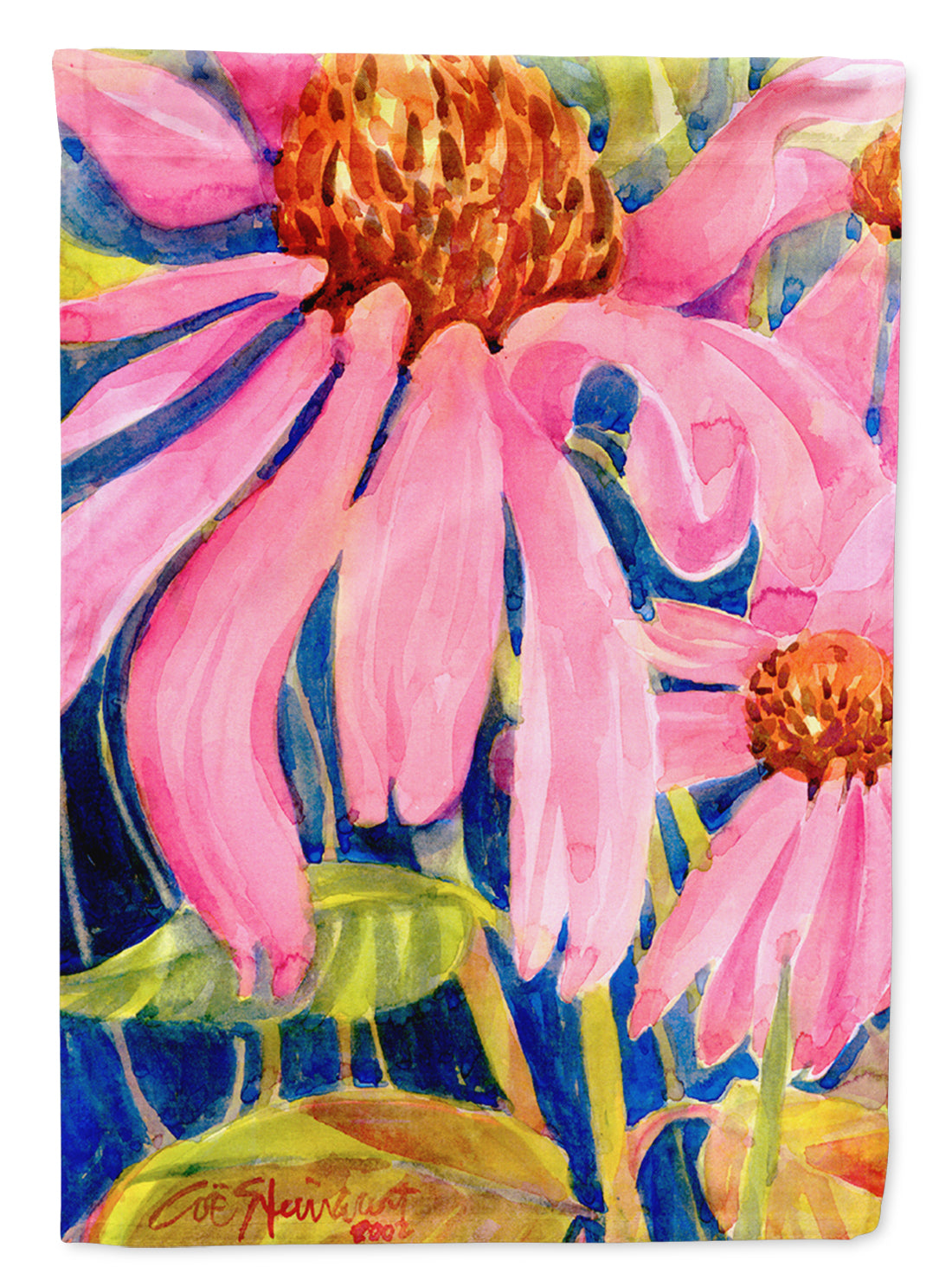 Flower - Coneflower Garden Flag Mailbox Decorative Yard Banner Outside Patio Artwork for Flower Beds, Garden Size, Multicolor
