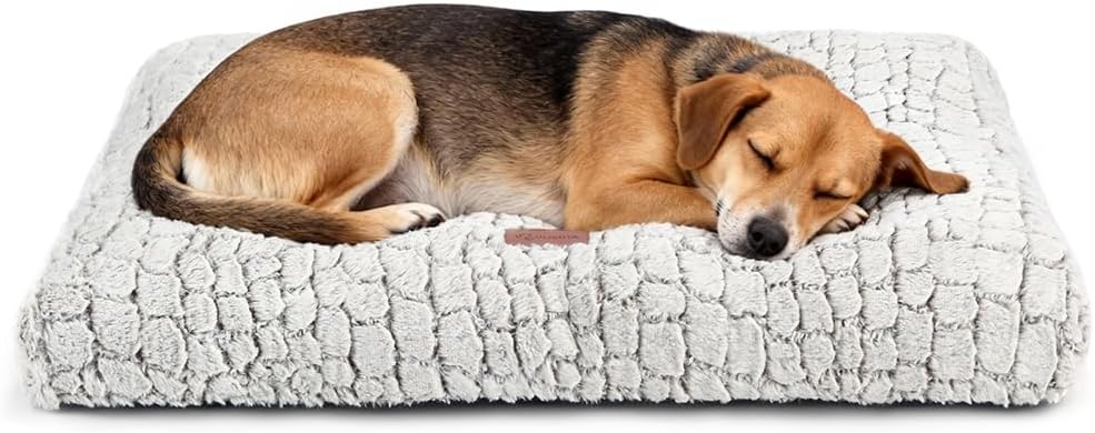 Dog Crate Bed Pad Soft Plush Washable Kennel Mat Anti Slip 24x18 For Small Dogs