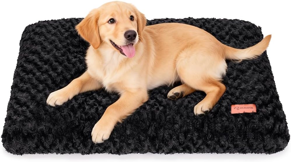 Dog Crate Bed Pad Soft Plush Washable Kennel Mat Anti Slip 24x18 For Small Dogs