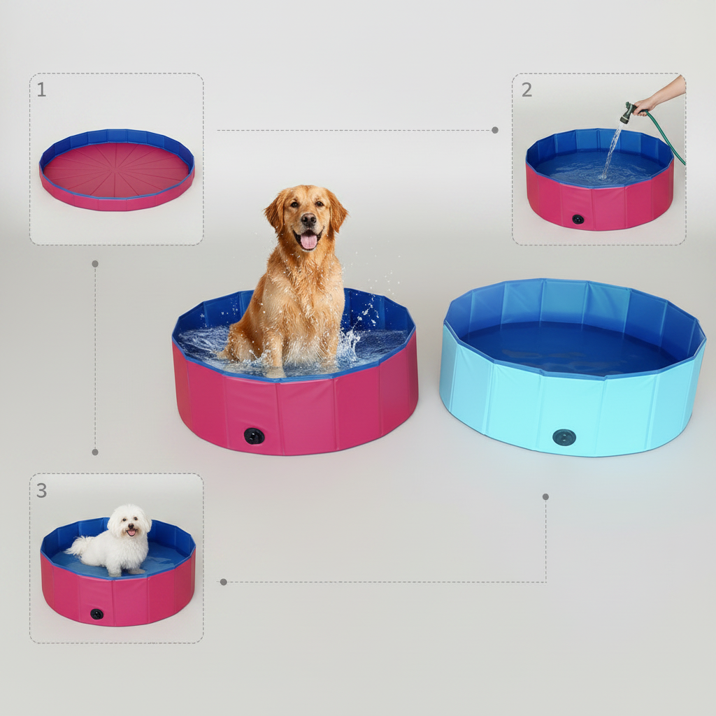 Collapsible Pet Splash & Bath Pool