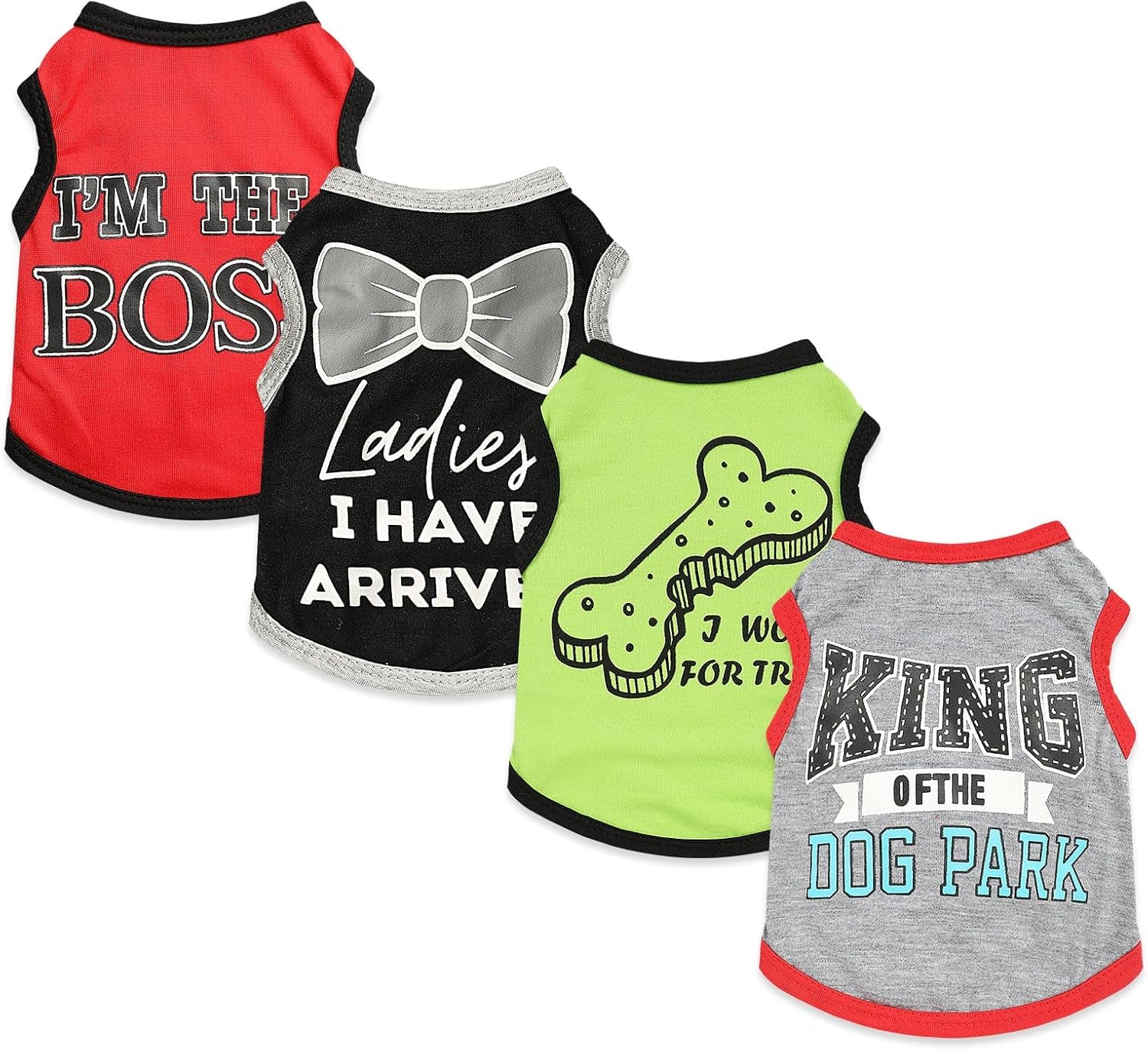 Small Dog Shirts — Cute Puppy Clothes for Chihuahua, Yorkie & Small Breeds | 4-Pack