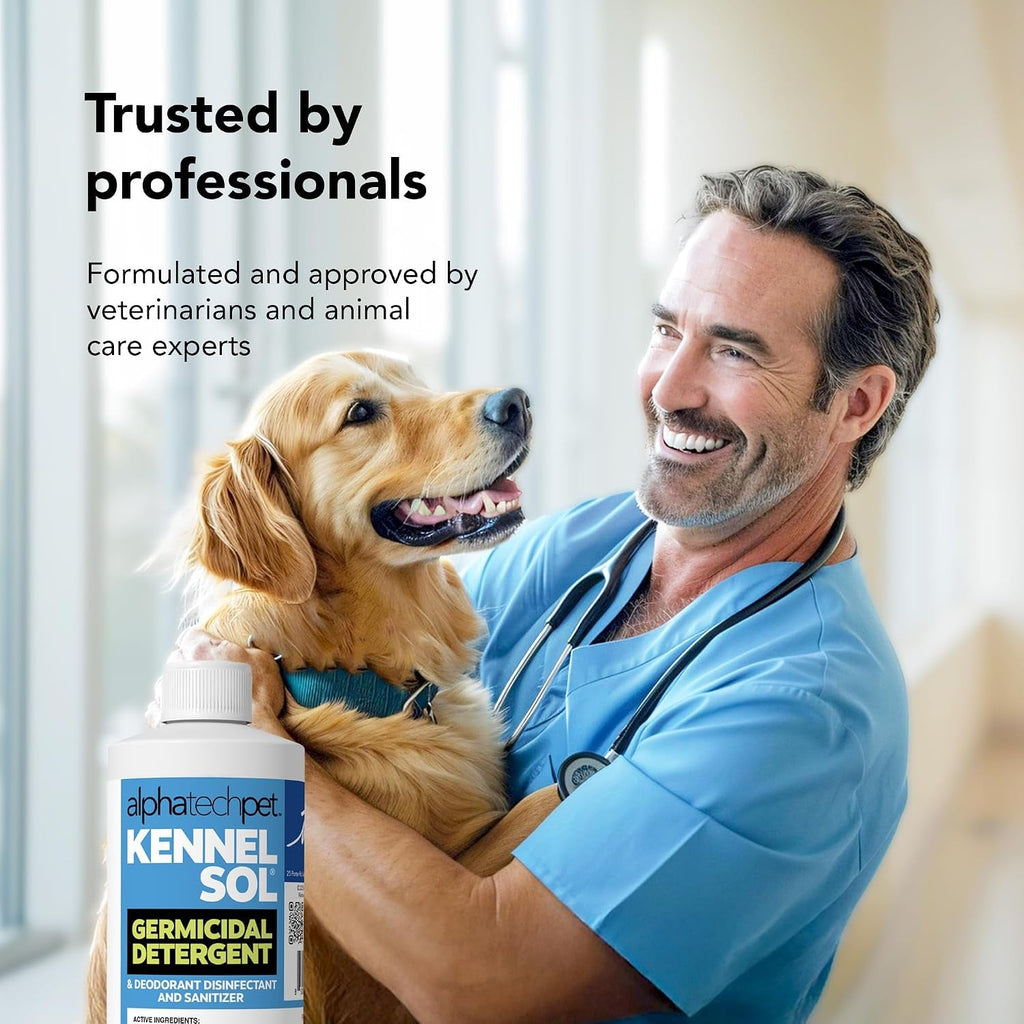 KennelSol Dog Crate Cleaner & Disinfectant | EPA-Registered Parvo Cleaner 16 oz
