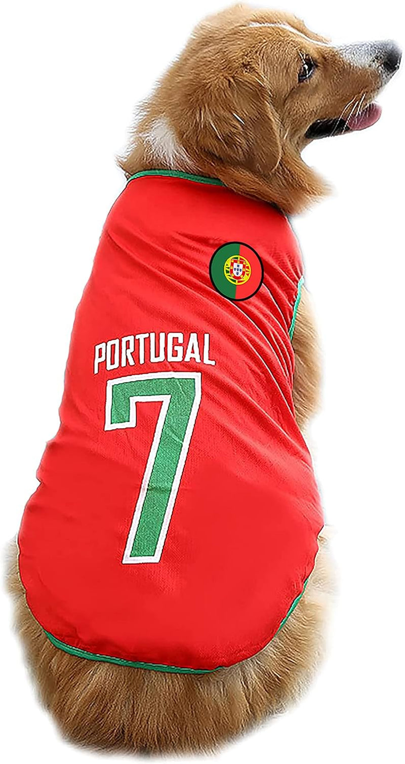 2026 World Cup Soccer Jersey Mesh Pet Shirt Small to 6XL