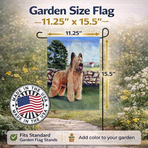 Briard Garden Flag Mailbox Decorative Yard Banner Outside Patio Artwork for Flower Beds, Garden Size, Multicolor