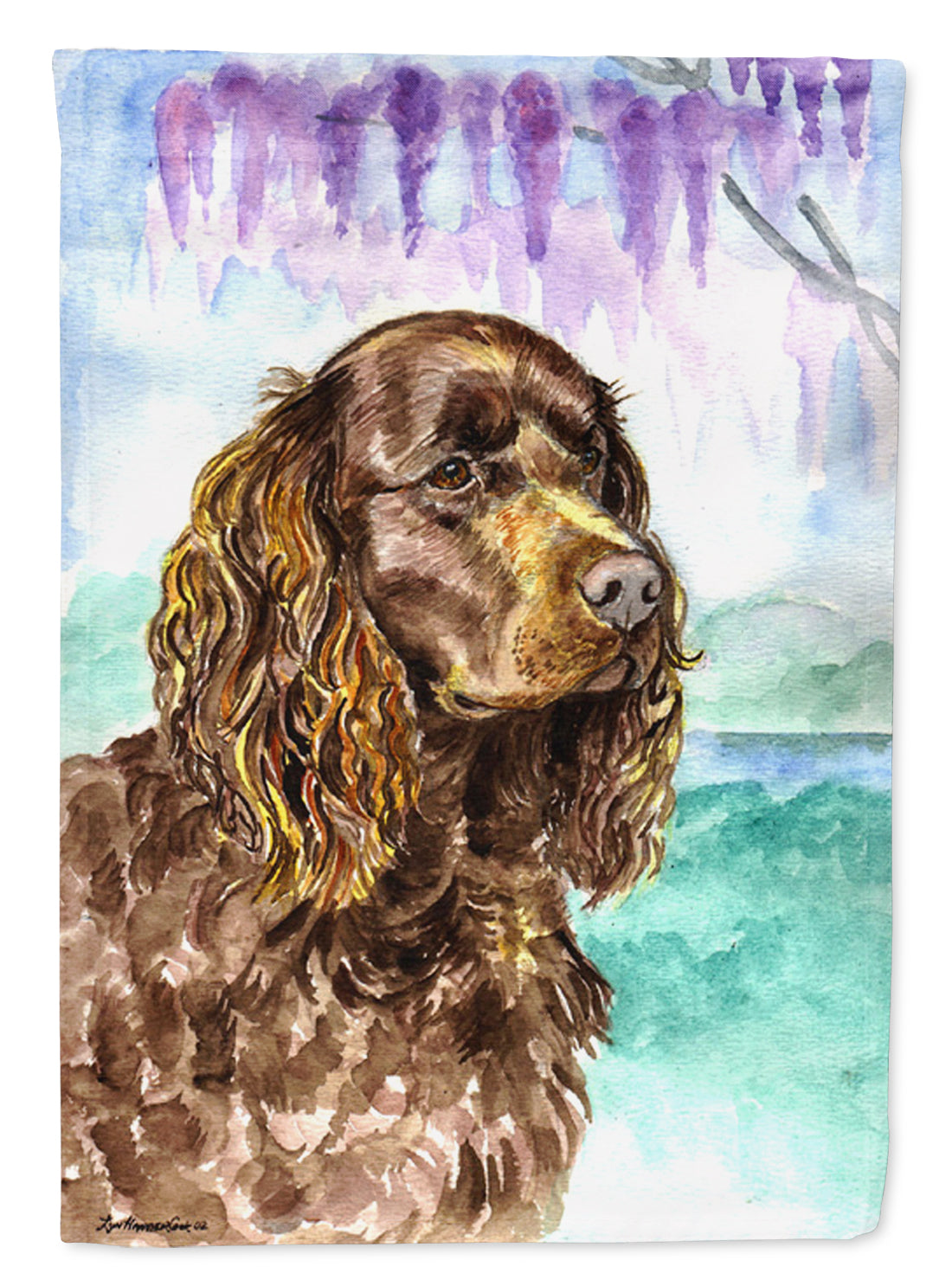 American Water Spaniel Garden Flag Mailbox Decorative Yard Banner Outside Patio Artwork for Flower Beds, Garden Size, Multicolor