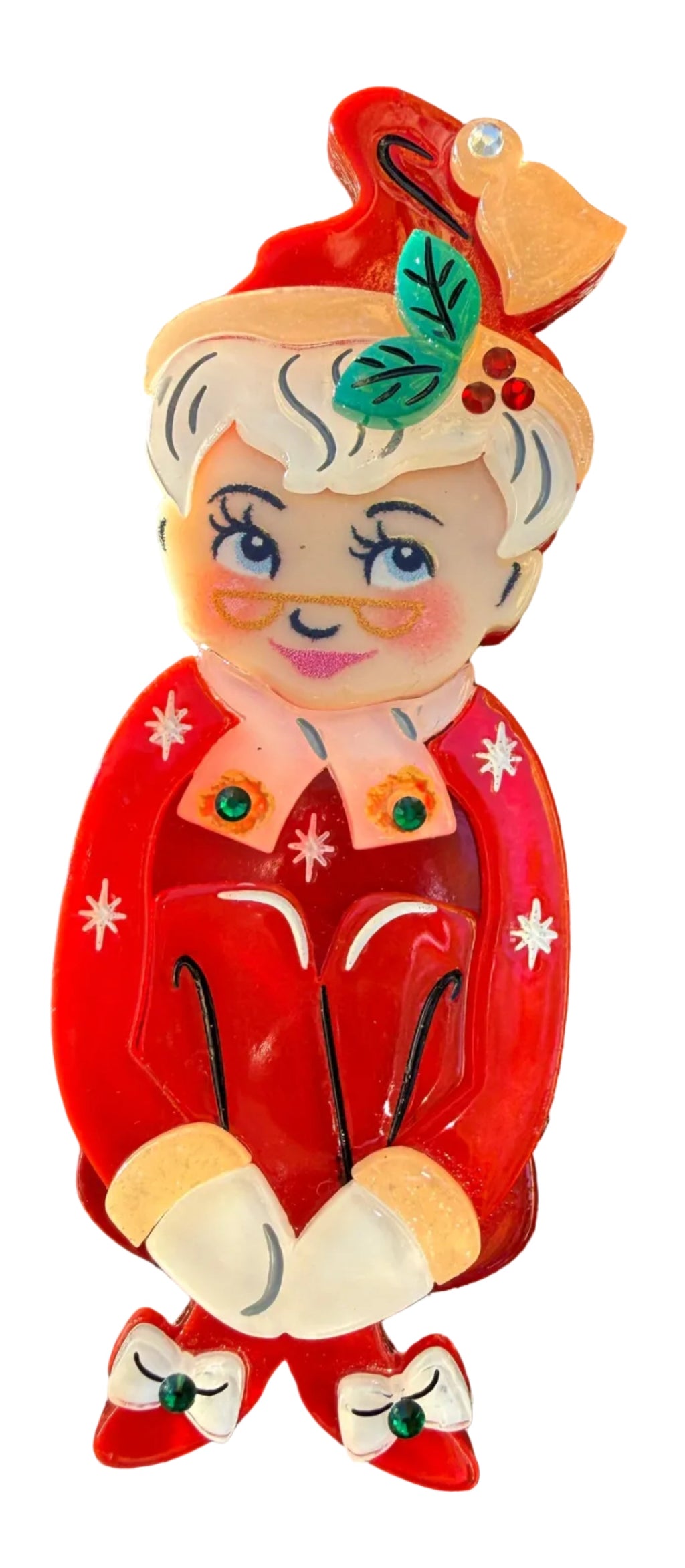 Mary Kitschmas KneeHugger Brooch by 50's Vintage Dame x Lipstick & Chrome