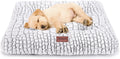 Dog Crate Bed Pad Soft Plush Washable Kennel Mat Anti Slip 24x18 For Small Dogs