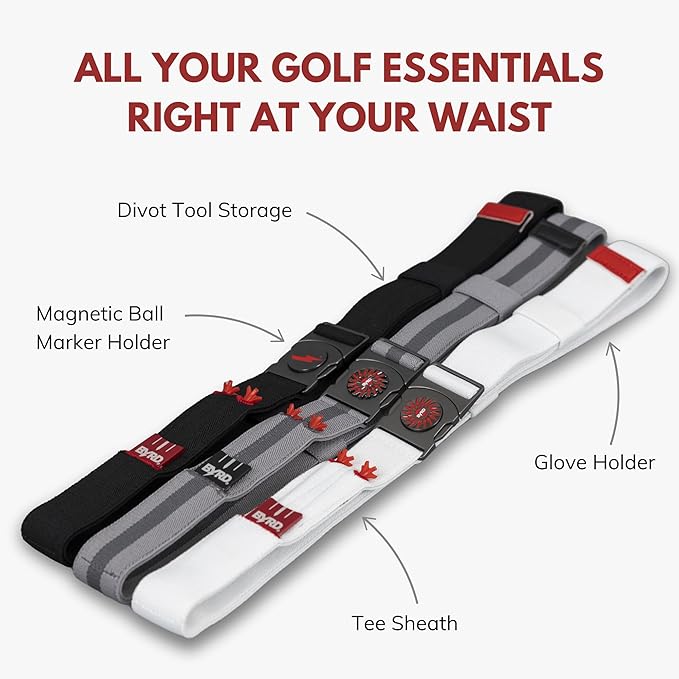 THE BYRD GOLF BELT - Grey