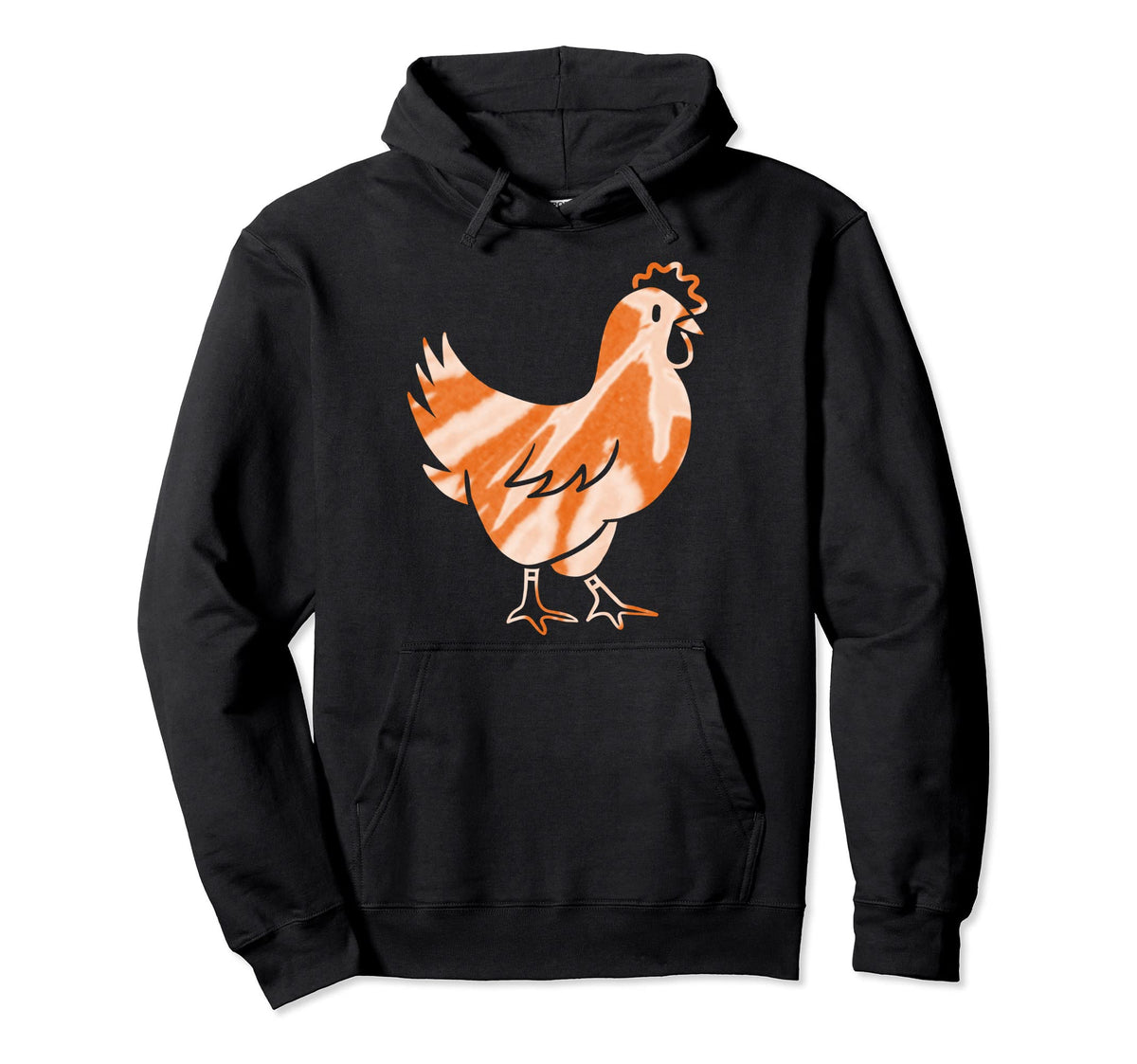 Pet Chicken 1990S Grunge Bleach Hoodie - Fun Novelty Design for Adults