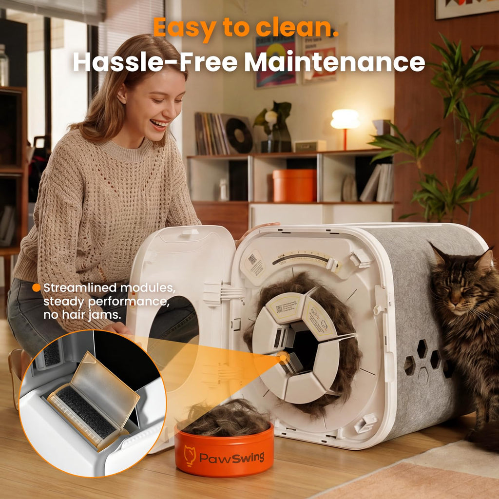 Cat Self Groomer Plus 360 Brush Fur Collector for Large Cats