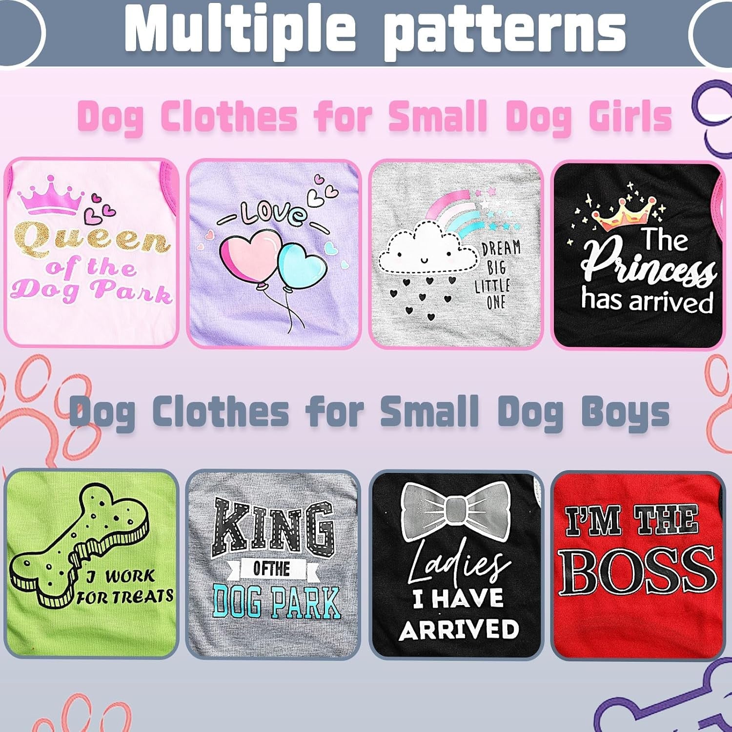 Small Dog Shirts — Cute Puppy Clothes for Chihuahua, Yorkie & Small Breeds | 4-Pack