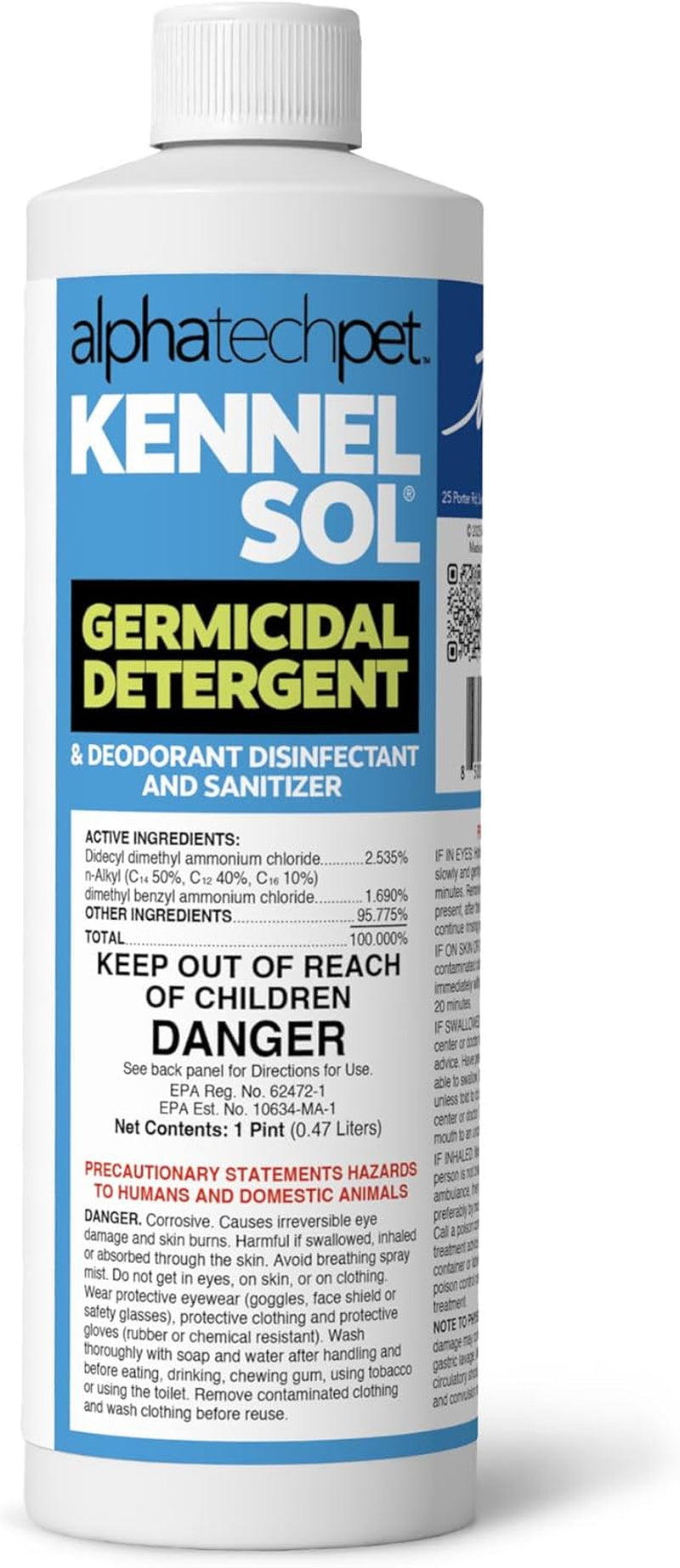 KennelSol Dog Crate Cleaner & Disinfectant | EPA-Registered Parvo Cleaner 16 oz