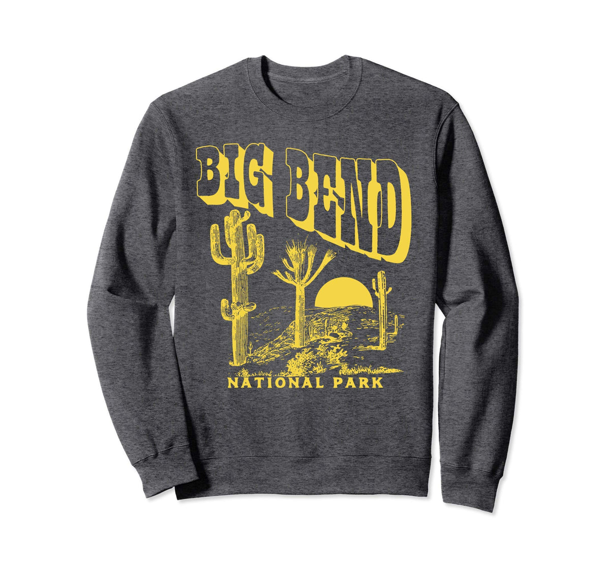 Big Bend National Park Saguaro Sweatshirt - Custom Art Print for Adults