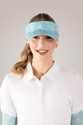 Aqua Paisley Sport Visor