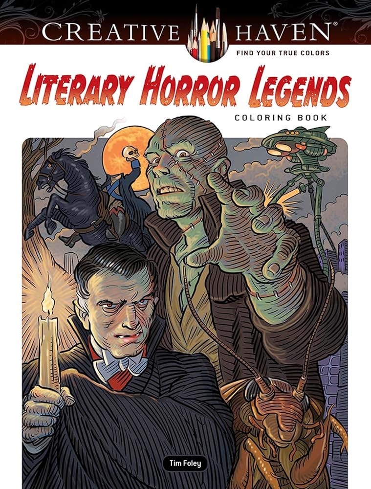 Creative Haven Literary Horror Legends Coloring Book (Adult Coloring Books: Literature)