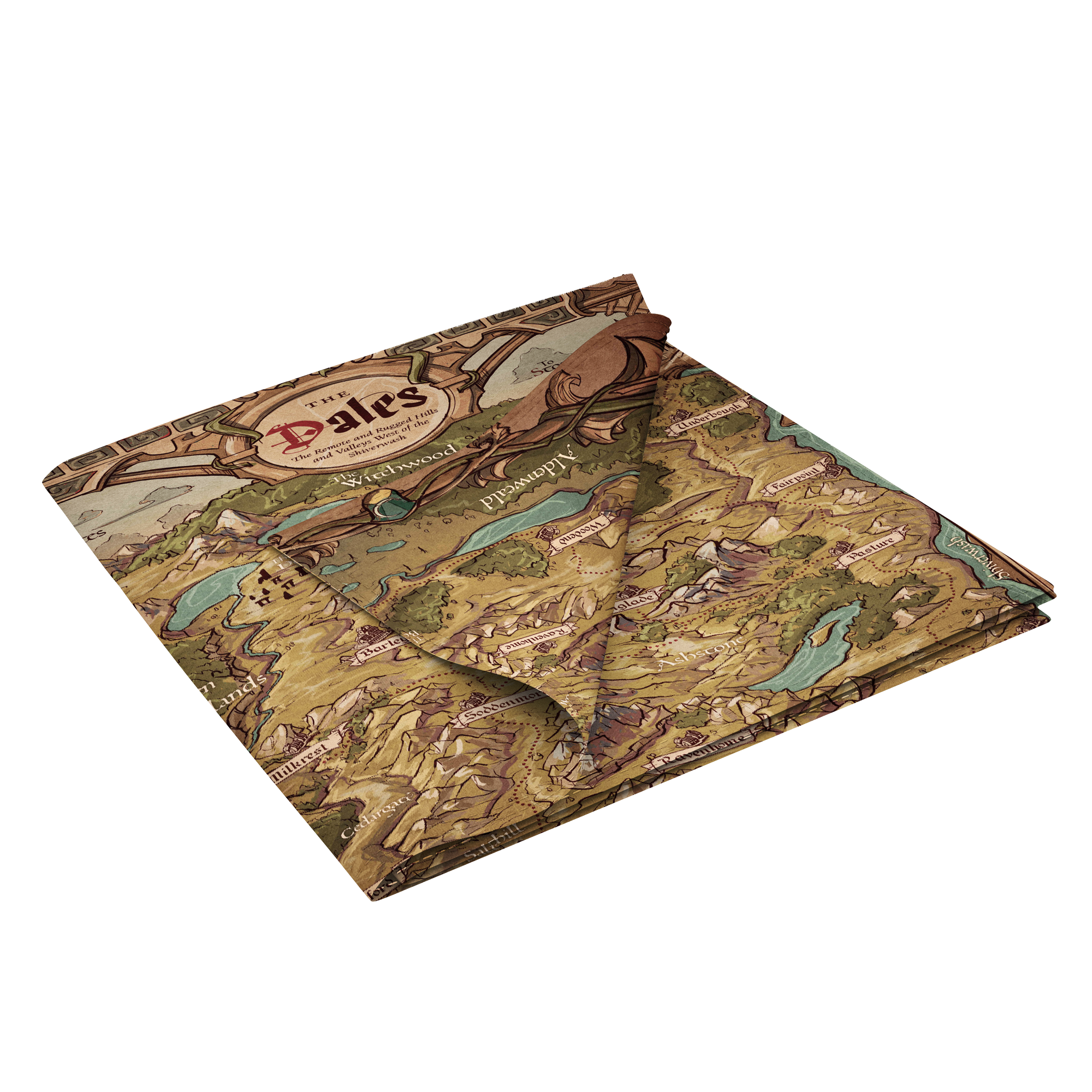 Cloth Map of the Dales - Legend in the Mist