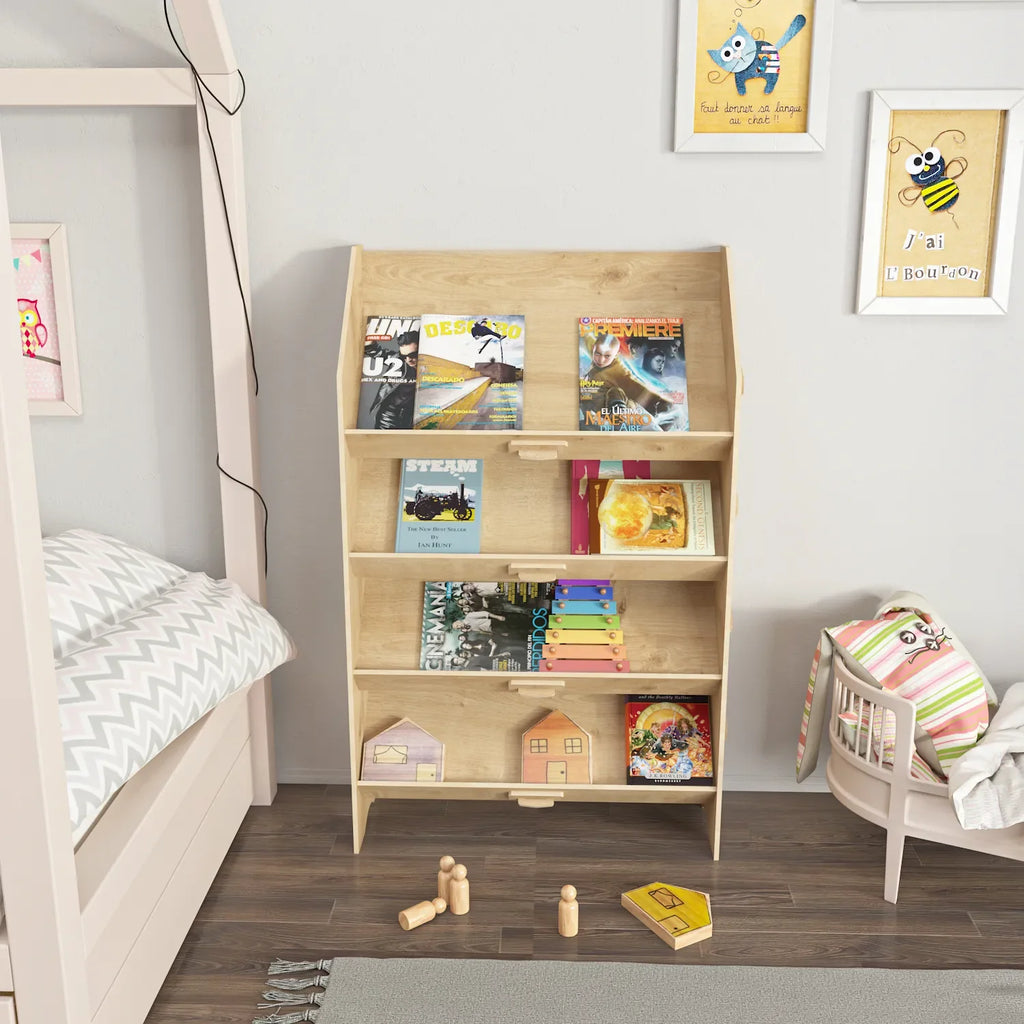 Aros 39" Tall MDF Bookcase | Bookshelf | Display Unit